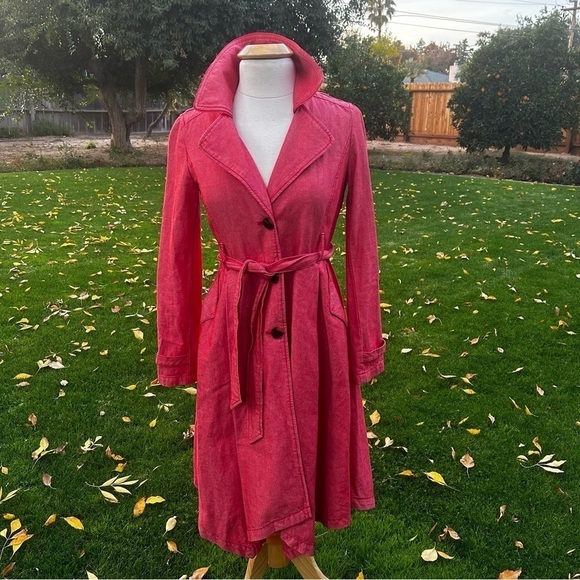 Anthropology Belted  Elle Trench Coat | Size XS - Picture 1 of 11